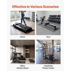 Alusmatto juoksumatolle korkeatiheyksinen PVC 6 mm 915x1820 mm musta