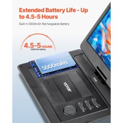 Kannettava DVD-soitin 15,6 tuuman kääntyvä näyttö 1366×768 5000mAh