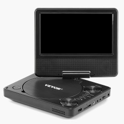 Kannettava DVD soitin 7 tuumainen HD näyttö 800x480 akku 4h muistikorttituki