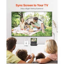 Kannettava DVD-soitin 7-tuumainen HD-näyttö 800x480 akku 4h muistikorttituki