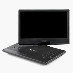 Kannettava DVD soitin 14 tuumainen kääntyvä HD näyttö akku 5000 mAh USB ja SD