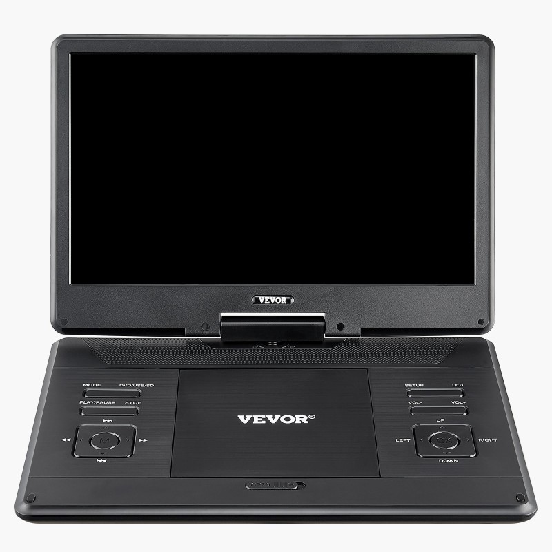 Kannettava DVD-soitin 14-tuumainen kääntyvä HD-näyttö akku 5000 mAh USB ja SD