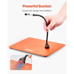 Magneettinen kolvausapuasema teräspohjalla 3X suurennuslasilla säädettävällä LED-valaistuksella ja 4 joustavaa käsivartta