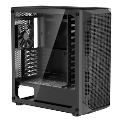 Miditornikotelo SPCC teräs karkaistu lasipaneeli 4 x 120 mm tuulettimet ATX M ATX ITX yhteensopiva