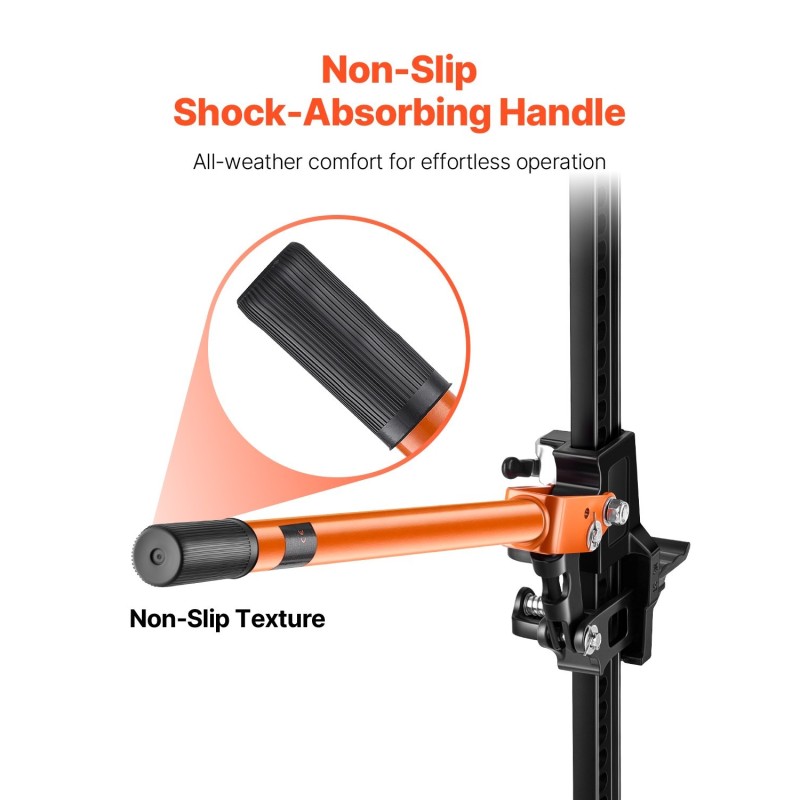 Maatilan tunkki manuaalinen galvanoitu rakenneteräs 3,18 t 130–930 mm