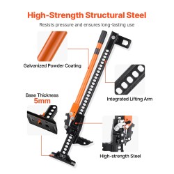 Maatalousnostin manuaalinen sinkitty rakenneteräs 3,18 t 130–770 mm