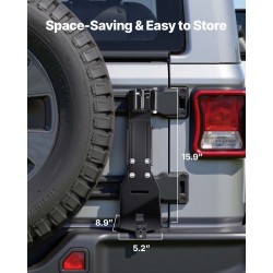 Tunkin kiinnike maastoajoon teräs 3 mm 250–350 mm Jeep Wrangler YJ/TJ/JK/JL