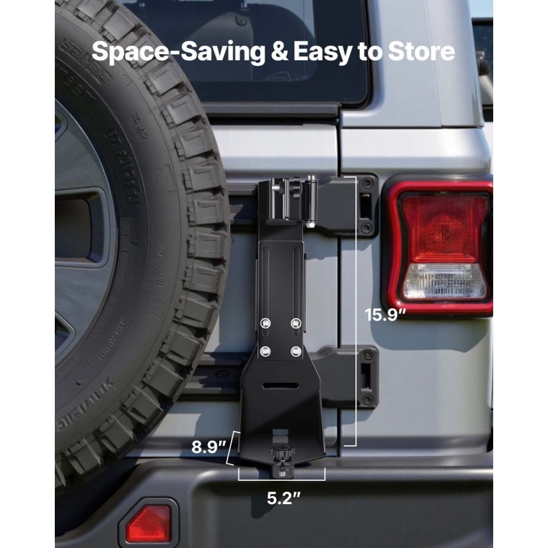 Tunkin kiinnike maastoajoon teräs 3 mm 250–350 mm Jeep Wrangler YJ/TJ/JK/JL