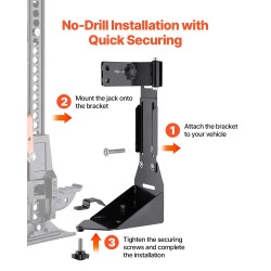 Tunkin kiinnike maastoajoon teräs 3 mm 250–350 mm Jeep Wrangler YJ/TJ/JK/JL
