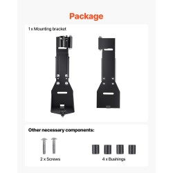 Tunkin kiinnike maastoajoon teräs 3 mm 250–350 mm Jeep Wrangler YJ/TJ/JK/JL