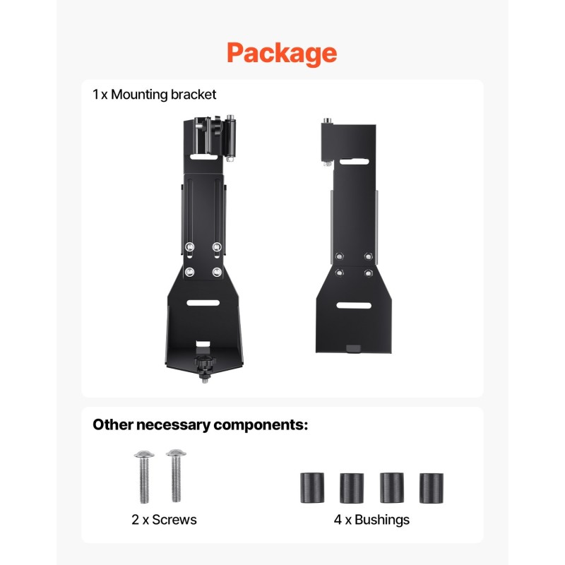 Tunkin kiinnike maastoajoon teräs 3 mm 250–350 mm Jeep Wrangler YJ/TJ/JK/JL