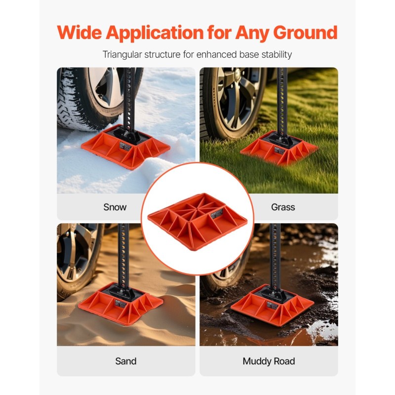 Jalusta korkeanostotunkille polypropeeni 3175 kg kantavuus 185x120 mm