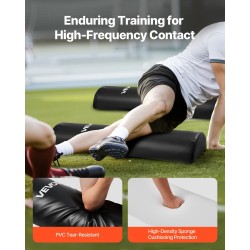 Taklaustyynyt PVC-pintaiset 1080x310x155 mm 2 kpl mustat korkeatiheyksisellä sisuksella harjoituksiin