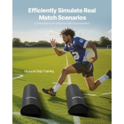 Taklaustyynyt PVC-pintaiset 1080x310x155 mm 2 kpl mustat korkeatiheyksisellä sisuksella harjoituksiin