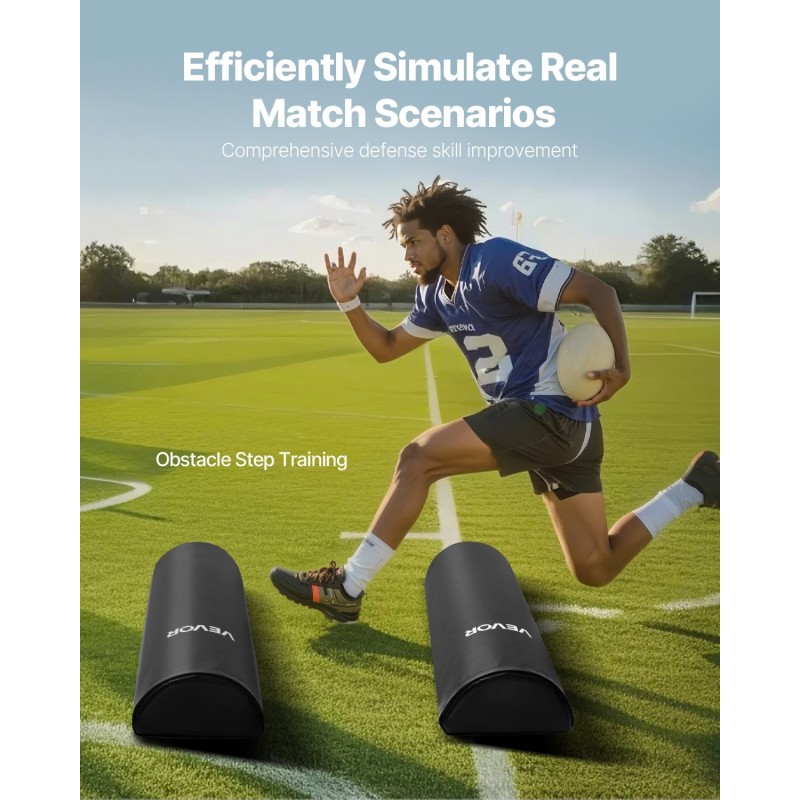 Taklaustyynyt PVC-pintaiset 1080x310x155 mm 2 kpl mustat korkeatiheyksisellä sisuksella harjoituksiin