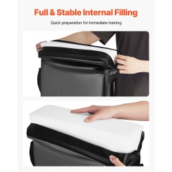 Torjuntatyyny PVC-päällysteinen musta korkeatiheyksinen sieni 600x405x120 mm 2 kpl puolustusharjoitteluun