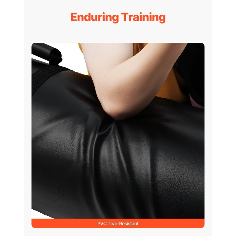 Harjoitusdummy PVC täytettävä 1200 mm musta yksi kappale jalkapalloon ja kamppailulajeihin