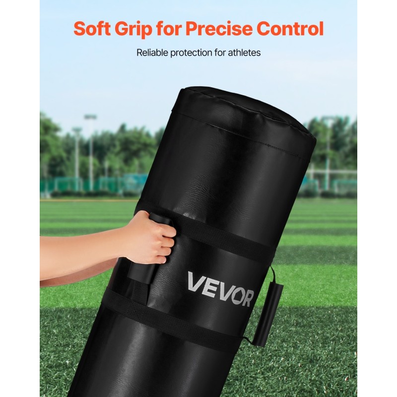 Harjoitusdummy PVC täytettävä 1200 mm musta yksi kappale jalkapalloon ja kamppailulajeihin