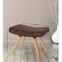 Tyylikäs ja mukava jalkatuki kankaalla monipuoliseen käyttöön