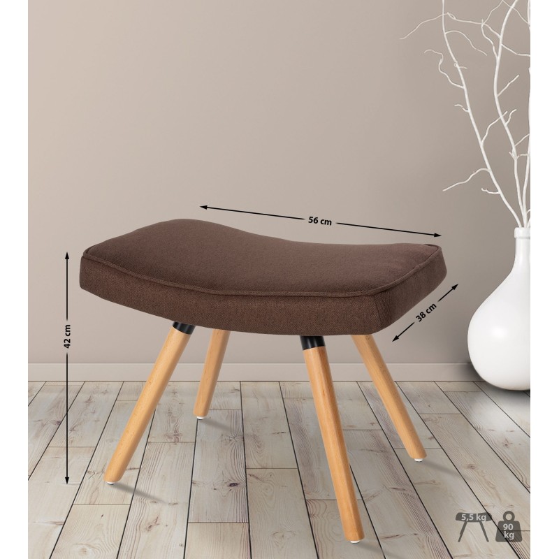 Tyylikäs ja mukava jalkatuki kankaalla monipuoliseen käyttöön