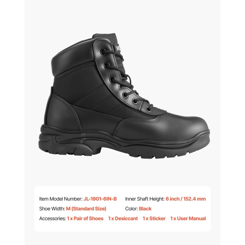 Taktiset saappaat kevyet hengittävät mustat vedenpitävä liukastumista estävä kumipohja iskua vaimentava sisäpohja