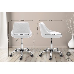 Ergonominen työskentelytuoli pyörillä lääkäreille ja kauneushoitoloihin