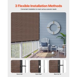 Varjokangas korkeatiheyksinen polyeteenikangas 140 g/m² 90% 3050 x 3660 mm ruskea