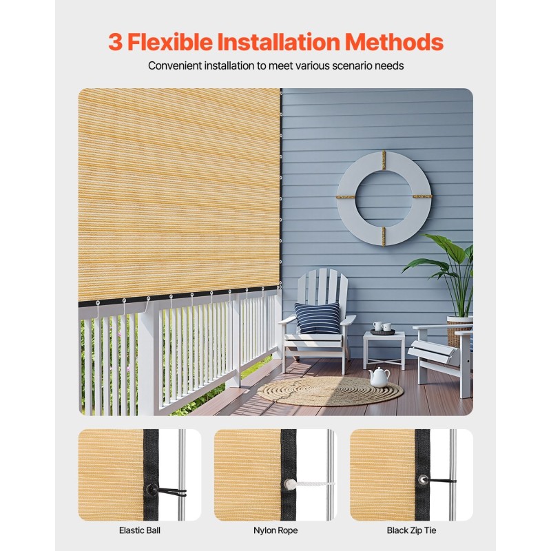 Varjokangas HDPE-kangas 160 g/m² 3,66 x 6,10 m 90% varjostus