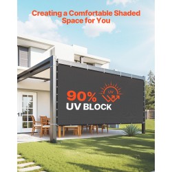 Varjostuskangas HDPE 2440x3660 mm musta 90% ulkokäyttöön