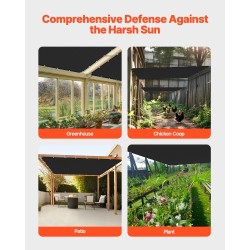 Varjokangas korkeatiheyksinen polyeteeni 140 g/m² 90% varjostus 3050 x 3050 mm musta