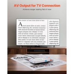 Kannettava digitaalinen suurennuslaite 5-tuumainen LCD-näyttö 4–32-kertainen suurennus 2500 mAh akku