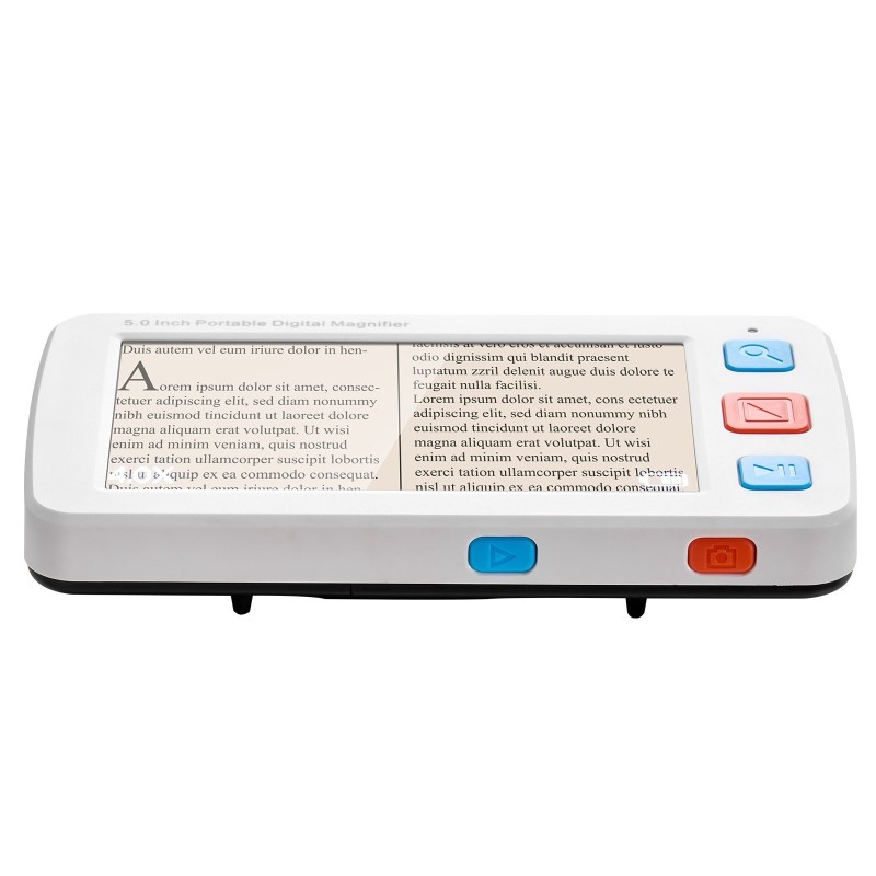 Kannettava digitaalinen suurennuslaite 5-tuumainen LCD-näyttö 4–32-kertainen suurennus 2500 mAh akku
