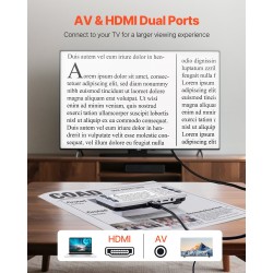 Kannettava digitaalinen suurennuslaite viiden tuuman LCD-näytöllä kolmetoista megapikselin kaksoiskameralla 2–48-kertaisella