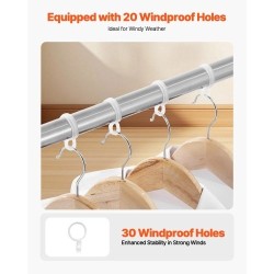 Pyykinkuivausteline 2-tasoinen teleskooppinen 201-ruostumaton teräs säädettävä 1,3–2 m kantavuus 55 kg