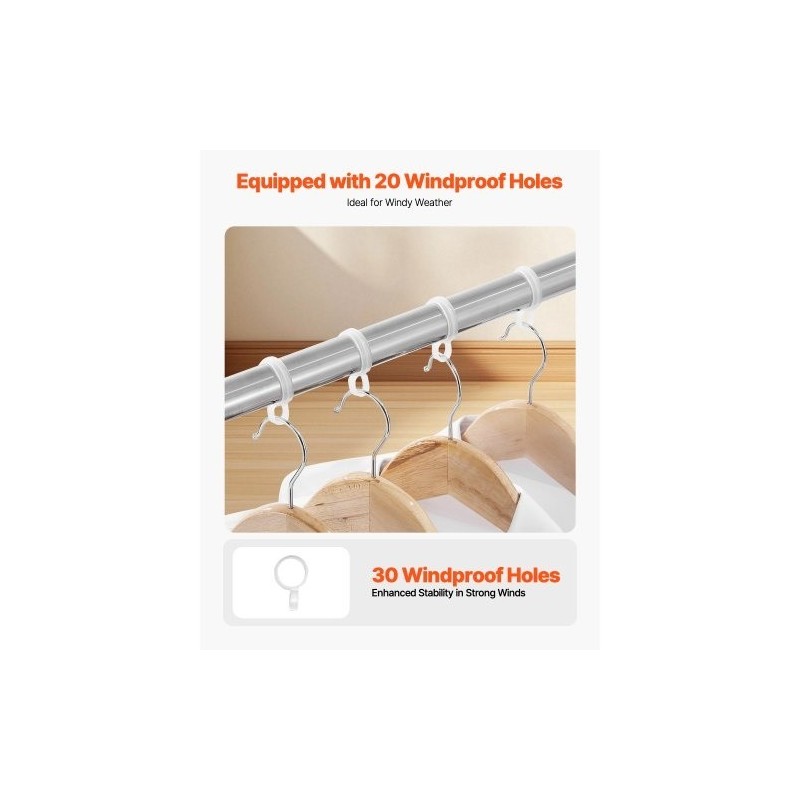 Pyykinkuivausteline 2-tasoinen teleskooppinen 201-ruostumaton teräs säädettävä 1,3–2 m kantavuus 55 kg