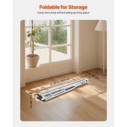 Pyykinkuivausteline 2-tasoinen teleskooppinen 201-ruostumaton teräs säädettävä 1,3–2 m kantavuus 55 kg