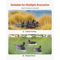 Kelluvat sorsavarikset tiheää XPE-materiaalia 6 kpl metsästykseen ja koristeluun