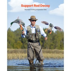 Sorsan houkutuslintu kestävä muovi koko 680×350×1460 mm 120 metrin infrapunakaukosäädin metsästykseen