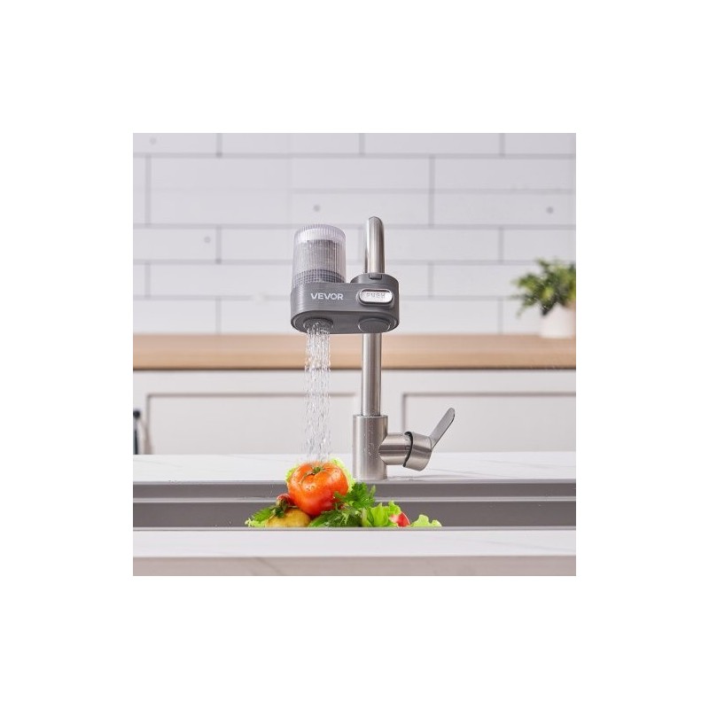 Hanaan kiinnitettävä ABS-muovinen vedensuodatin hiilikuitusuodattimella kahdella vesitilalla 1200 litraa