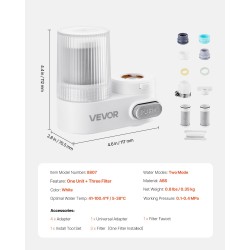 Hanakiinnitteinen ABS vedensuodatin hiilikuitusuodattimella yksi yksikkö kolme suodatinta keittiöön ja kylpyhuoneeseen