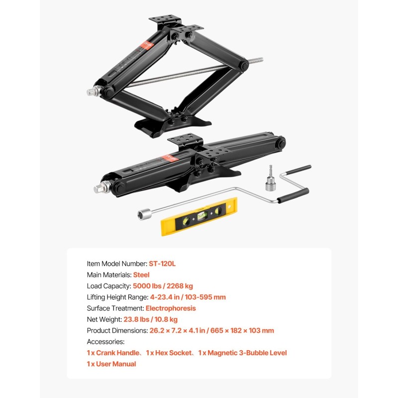 Saksitunkkisarja asuntovaunuille teräs 2 kpl 2268 kg 103–595 mm