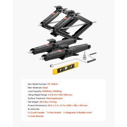 Matkailuauton teräksinen sakkanostinsarja 4 kpl 2948 kg nostokorkeus 103–595 mm