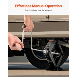 Asuntovaunun sakkanostinpari sähköpinnoitettu teräs 2948 kg 103–595 mm