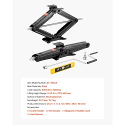 Matkailuauton saksitunkit 2 kpl 4082 kg 103–595 mm elektroforeesikäsitelty teräs