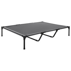 Kohotettu koiransänky teräsrunko hengittävä verkkokangas koko XL suurelle koiralle 60 kg kantavuus