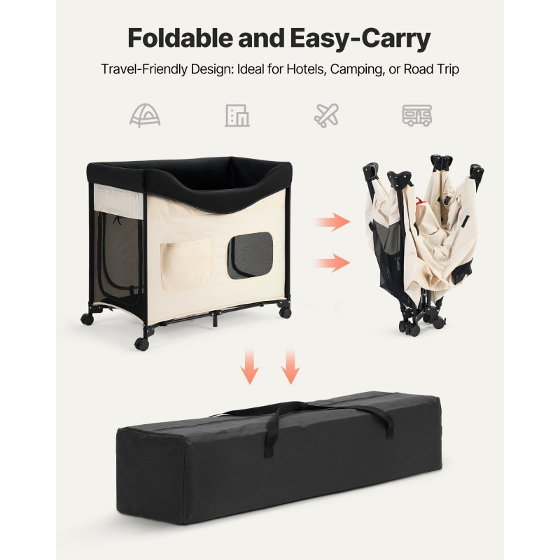 Korotettu taitettava lemmikkisänky L hiiliteräsrunko 600D Oxford-kangas hollantilainen sametti pyörillä 45kg kantavuus