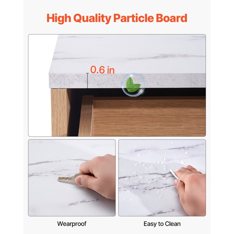 Lipasto 5-laatikkoinen vaaleanpuun sävyinen MDF- ja lastulevy kumipuiset jalat 39,9x74,9x121,9 cm