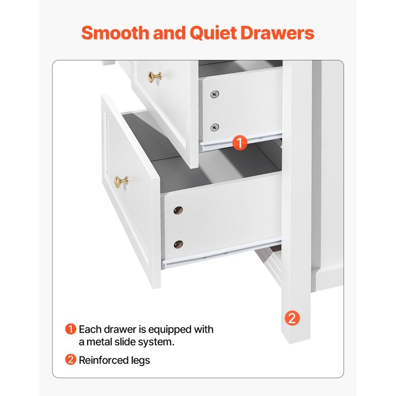 Lipasto 9 vetolaatikkoa MDF ja lastulevy valkoinen 149.9 cm