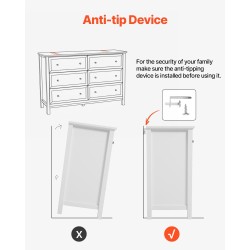 Lipasto 6 laatikkoa valkoinen lastulevy MDF leveys 120 cm korkeus 79 cm