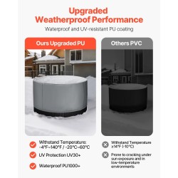 Poreallaspeite ulkokäyttöön 420D Oxford-kangas 2000x2000x850 mm harmaa kiristysnyörillä